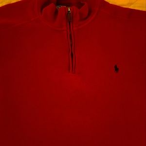 Men's Polo 3/4 zipper sweater